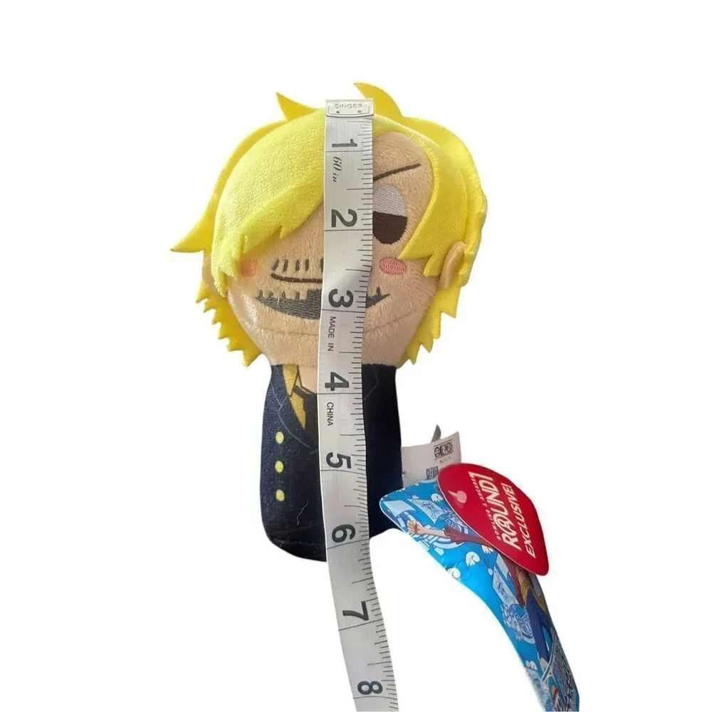 New One Piece Blue Yellow Round 1 Exclusive Kokeshi Plush Doll Luffy Zoro 6